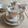 Tea Trios  Sugar Pot Creamer Alfred Meakin Golden Posy Image 2