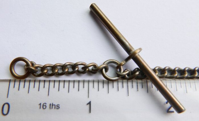 Antique Pocket Watch Chain T Bar