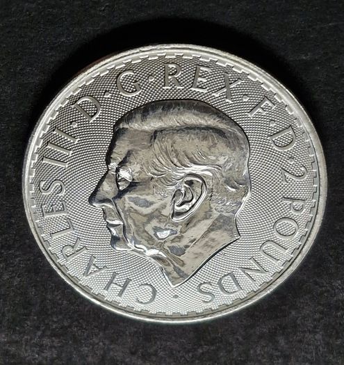 1 oz Silver Britannia 2023 .999 Charles coin