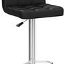 NEW SALE |  Bar Stools (2/Set) Adjustable Bar Chairs Breakfast Dining Stools for Kitchen Island Counter PU Leather Double Stitching Square Back with decoration Image 5