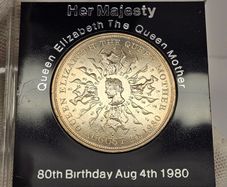 Great Britain 1980 80th Birthday Crown Beautiful Uncirculated Coin
