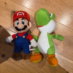 Mario and Yoshi plush