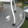 Metal side cabinet, painted white, D18 Image 3