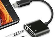 2in1 USB C Type C to 3.5mm Audio Jack Charger Adapter Cable Headphones Earphone