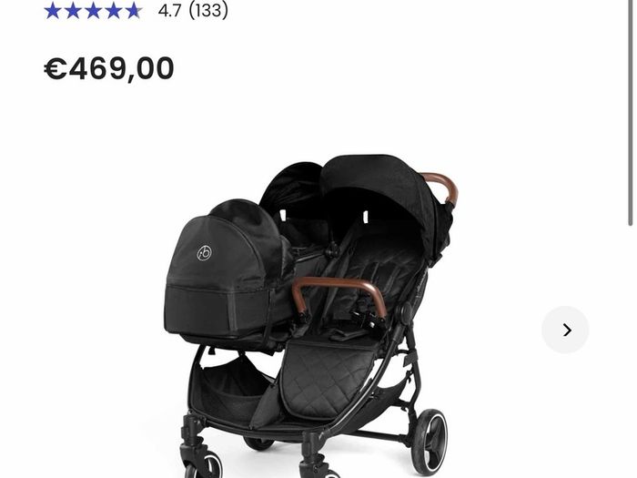 Twin Buggy- Ickle Bubba Venus Prime Double Stroller