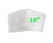 10% OFF! 10 x 10" Inch Top Quality 400G - 400 Gauge Polythene Vinyl Record Sleeves Budget Pack - Excellent Quality - 78rpm