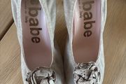 Le Babe Shoes - Peep Toe - Suede Size 5