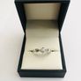 Brand New 9ct White Gold Diamond Solitaire Engagement Ring Image 2