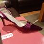 Magenta slingback shoes Image 2