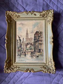 Pair of pictures of Strasbourg