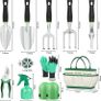 Garden Tools, 11 Pieces Gardening Tools, Aluminum Alloy Garden Tools Set Gift Kit with Heavy Duty Tool Bag, Gardening Gifts for Women & Men Image 8