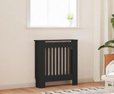 Radiator Cover Black 78 cm
