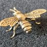 3 brass bees. Solid brass. Image 4