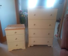 chest of drawers and locker