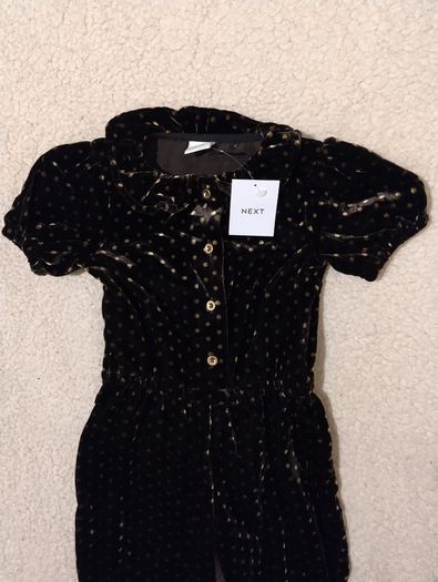 Next Baby All In One Velour Jumpsuit, New with tags