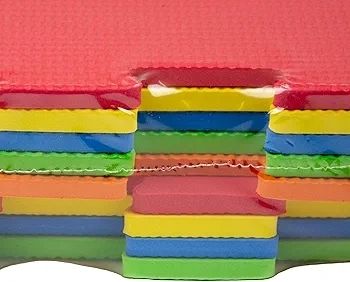 Activo Foam Play Mat 9pcs 29CM x 29CM Large Interlocking Foam Mat for Babies, Toddlers and Kids, Interlocking Soft Play Tiles for Baby Play Room
