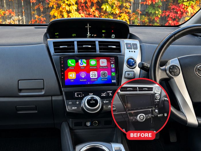Premium CarPlay Toyota Prius Alpha 2012-2018 9-Inch Android Auto Radio