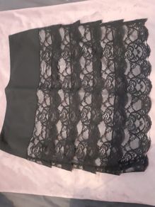 Skirt black lace on beige (Orsay size 34)