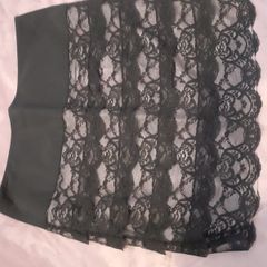 Skirt black lace on beige (Orsay size 34)