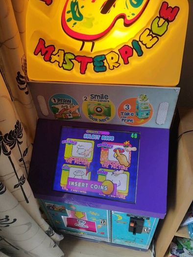 Arcade Machine for Kids. Photo maker.