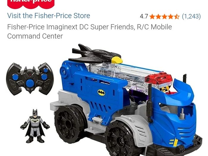 IMAGINEXT Batman RC Mobile Command Center PlaySet
