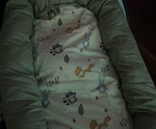 baby sleeping  Purflow baby sleeper and baby padded mattress
