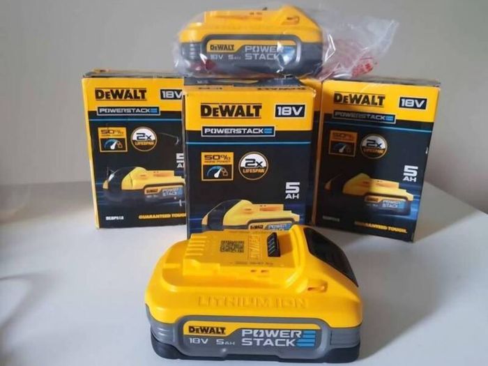 DeWALT 18V XR Cordless Brushless Jigsaw And 5AH 18V XR Powerstack Battery. Next Gen 1.7AH 3.5AH 5AH 18V XR PowerStack Batteries. DeWALT 12V - 54V Multi Voltage Chargers. 12A 54V Flexvolt Charger 12AH 54V Flexvolt Batteries.