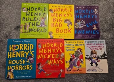 7 Horrid Henry books