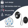 2 PCS Fridge Locks Cupboard Locks for Children, Child Locks for Children with Keys, Black Child Safety Cupboard Locks, Baby Door Safety Locks with Sturdy Wire Rope for Household and Office Image 5