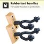 NEW SALE | Guitar Wall Mount Display Bracket Guitar Hanger Hook Holder Keeper - Wall Mounted Hanging Stand Wooden - Wood Base for Bass Electric Acoustic Guitar Image 3