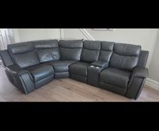 Recliner sofa wrap round and 2 seater recliner