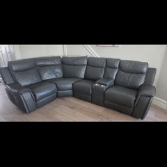 Recliner sofa wrap round and 2 seater recliner