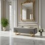 Aurora Modern Extended 100cm Upholstered Banch Sale Image 4