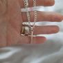 matching silver cross necklace and bracelet Image 2