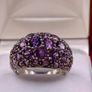 Sterling  silver ring with Amethyst. Image 5