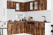 11 Piece Kitchen Cabinet Set Smoked Oak
