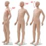 Full Body Child Mannequin with Glass Base Beige 140 cm Image 3