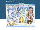 Pretend Play Doctor Set With Doll Toys