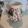 Beautiful H J Wood Relief Molded Vase, Vintage 1950s in Excellent Condition, Hand Painted, Indian Tree design, made in England Image 7