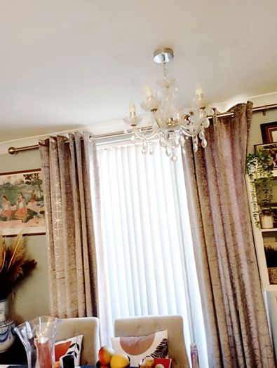 Silver-Grey Velvet Effect Curtains
