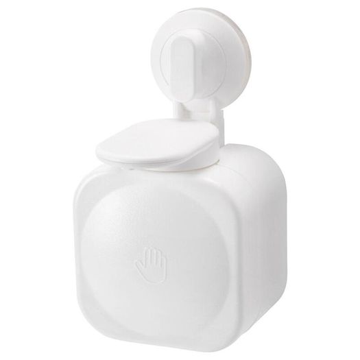 Soap Dispenser Suction Cup Wall Punch-Free - White