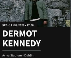 Dermot Kennedy 2 Front Standing Tickets Saturday