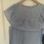 top bnwt size 12 blue frilled summer top Image 5