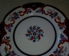 Antique Gilded Couldon Hanging Plate L 4124  Made In England