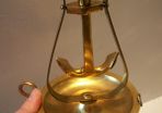 Retro marine themed brass candelabra.