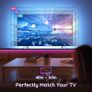 TV LED Backlight with App Control, RGB LED Strip Light, USB Powered, Adjustable Lighting Kit for 40-60in TV, Computer, Monitor (4pcs x 50cm) [Energy Class A] Image 3
