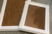 Set of 2 White shabby Chic Frames NEW A4 and A5