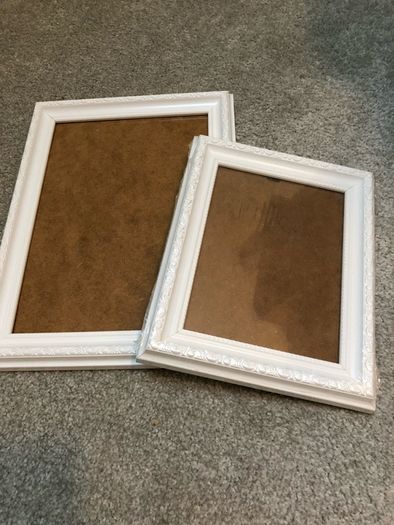 Set of 2 White shabby Chic Frames NEW A4 and A5