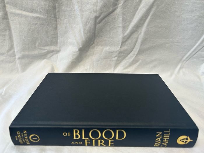 Ryan Cahill SIGNED Of Blood and Fire 1st Edition Bound & The Broken Tour Bundle
