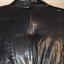 stunning PVC dress with red ribbon lace up detail in front Image 7